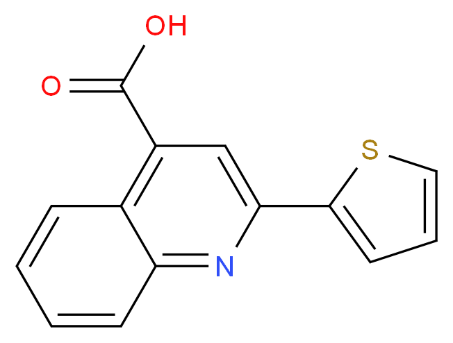 2-Thiophen-2-yl-quinoline-4-carboxylic acid_分子结构_CAS_31792-47-9)