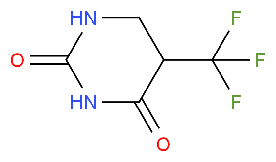 Uracil, (+/-)-5-trifluoromethyl-5,6-dihydro-_分子结构_CAS_)