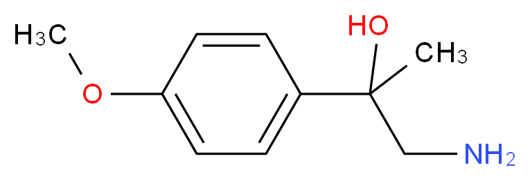 1-amino-2-(4-methoxyphenyl)propan-2-ol_分子结构_CAS_305448-36-6