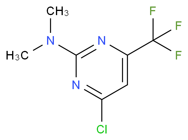 4-chloro-N,N-dimethyl-6-(trifluoromethyl)pyrimidin-2-amine_分子结构_CAS_915924-97-9)