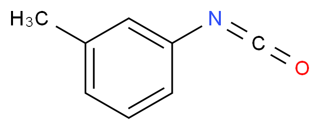 1-isocyanato-3-methylbenzene_分子结构_CAS_621-29-4
