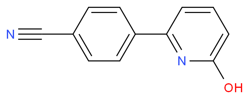 4-(6-Hydroxypyridin-2-yl)benzonitrile_分子结构_CAS_1111110-50-9)