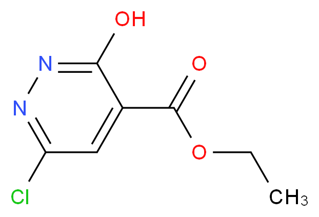 Ethyl 6-chloro-3-hydroxypyridazine-4-carboxylate_分子结构_CAS_61404-41-9)