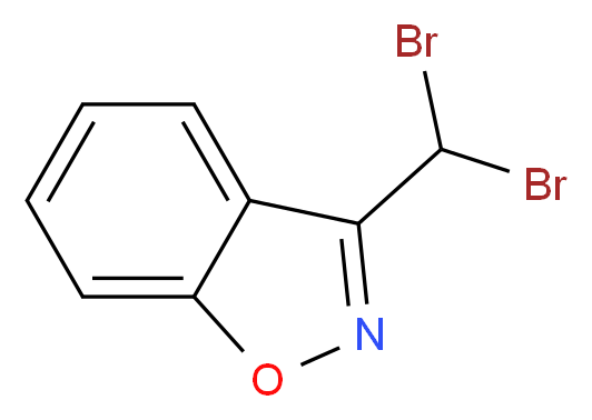 3-(Dibromomethyl)-1,2-benzisoxazole_分子结构_CAS_867040-02-6)