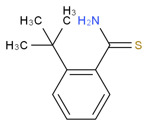 2-tert-butylbenzene-1-carbothioamide_分子结构_CAS_1314934-69-4