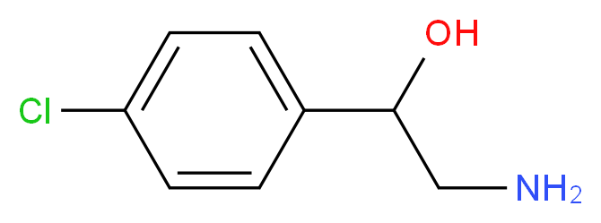 2-amino-1-(4-chlorophenyl)ethan-1-ol_分子结构_CAS_41870-82-0