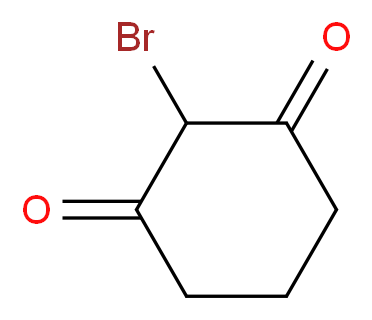 2-Bromo-cyclohexane-1,3-dione_分子结构_CAS_60060-44-8)