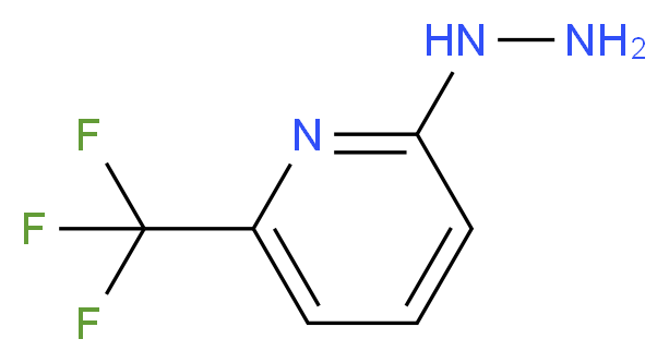 2-hydrazinyl-6-(trifluoromethyl)pyridine_分子结构_CAS_)