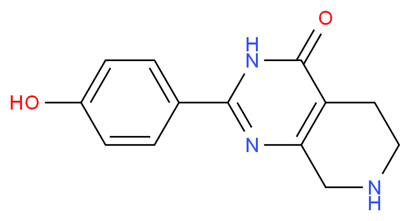2-(4-hydroxyphenyl)-5,6,7,8-tetrahydropyrido[3,4-d]pyrimidin-4(3H)-one_分子结构_CAS_)