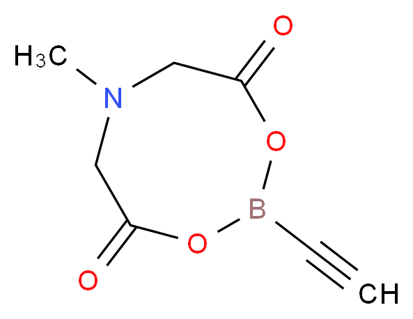 2-ethynyl-6-methyl-1,3,6,2-dioxazaborocane-4,8-dione_分子结构_CAS_1104637-53-7