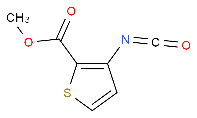 methyl 3-isocyanatothiophene-2-carboxylate_分子结构_CAS_25712-16-7