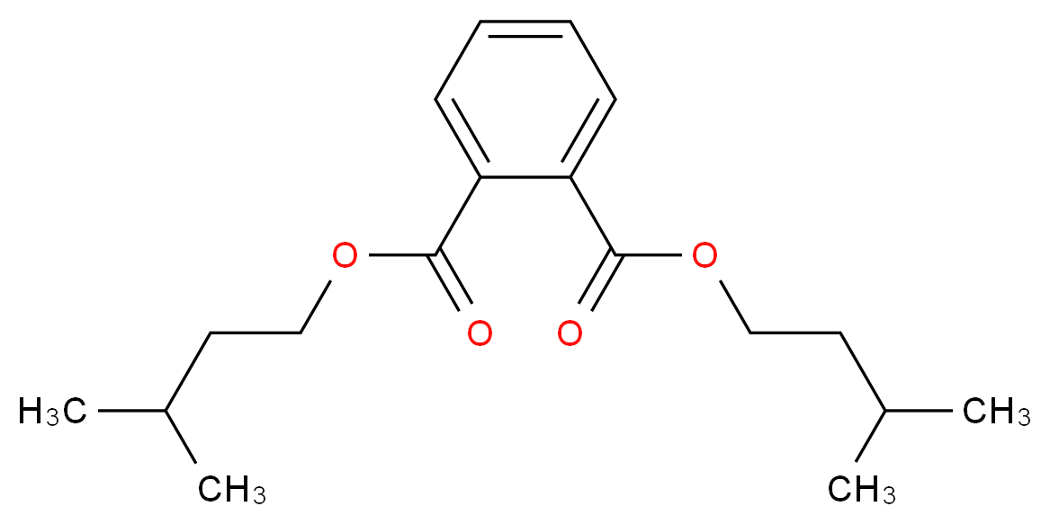 1,2-bis(3-methylbutyl) benzene-1,2-dicarboxylate_分子结构_CAS_605-50-5