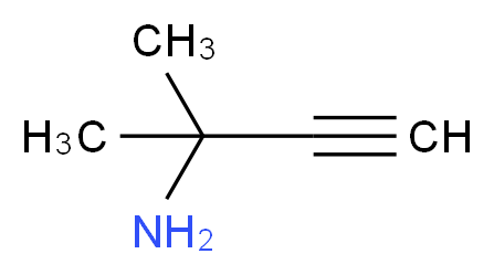 2-甲基-3-丁炔-2-胺_分子结构_CAS_2978-58-7)