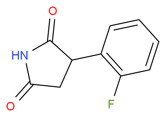 3-(2-fluorophenyl)pyrrolidine-2,5-dione_分子结构_CAS_)