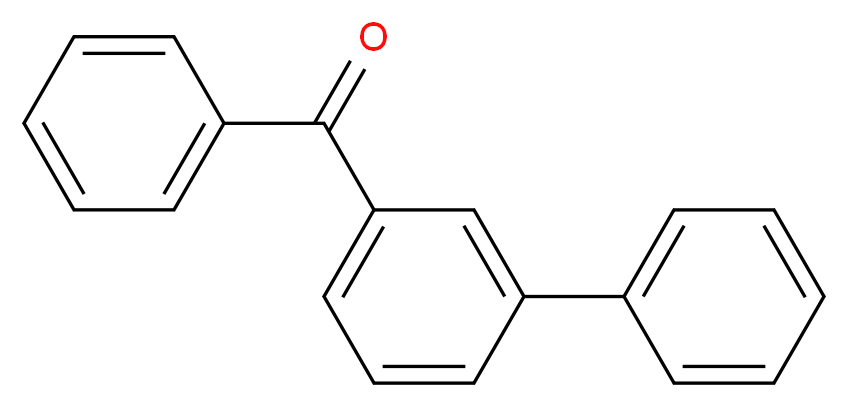 phenyl(3-phenylphenyl)methanone_分子结构_CAS_3378-09-4