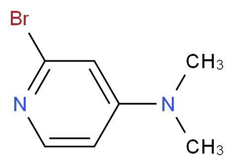 2-bromo-N,N-dimethylpyridin-4-amine_分子结构_CAS_)