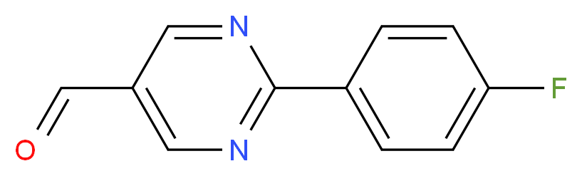 2-(4-fluorophenyl)pyrimidine-5-carbaldehyde_分子结构_CAS_944904-93-2