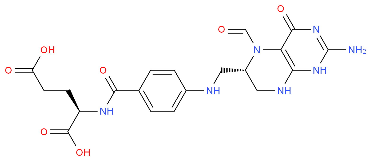 5-Formyl-5,6,7,8-Tetrahydrofolate_分子结构_CAS_58-05-9)