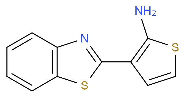 3-(1,3-benzothiazol-2-yl)thiophen-2-amine_分子结构_CAS_306936-47-0)