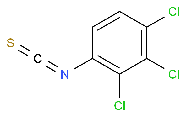 2,3,4-三氯苯基异硫代氰酸酯_分子结构_CAS_127142-69-2)