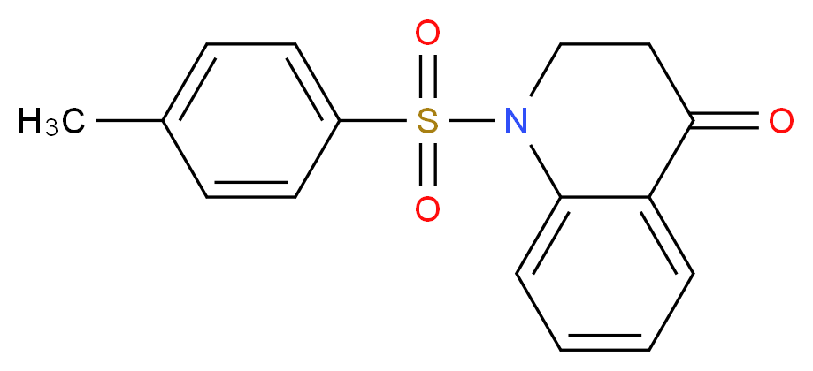 1-[(4-methylphenyl)sulfonyl]-2,3-dihydroquinolin-4(1H)-one_分子结构_CAS_14278-37-6)