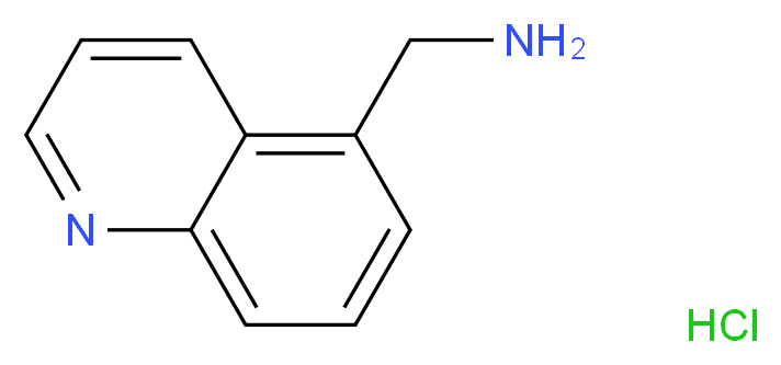 1-Quinolin-5-yl-methylamine hydrochloride_分子结构_CAS_1187931-81-2)