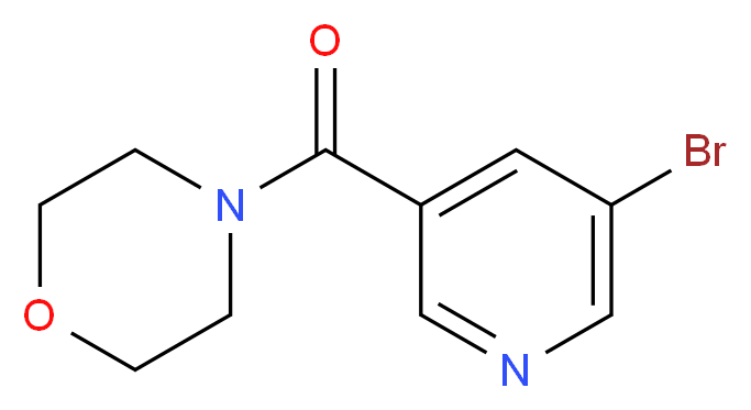 (5-BROMOPYRIDIN-3-YL)-MORPHOLIN-4-YL-METHANONE_分子结构_CAS_342013-81-4)