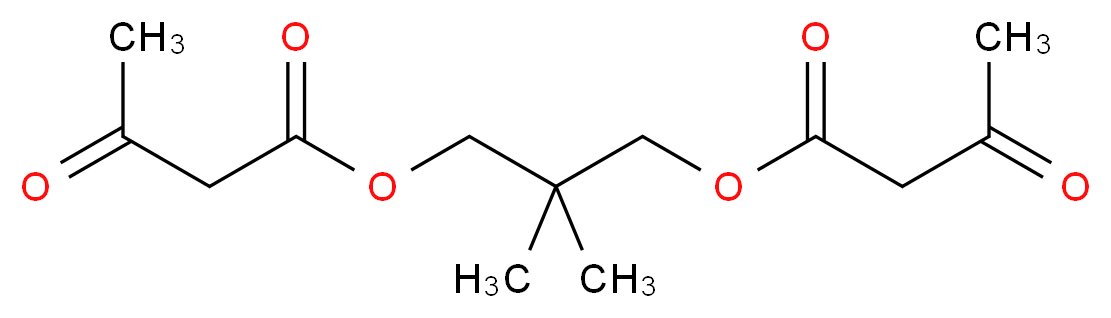 2,2-Dimethylpropane-1,3-diyl bis(3-oxobutanoate)_分子结构_CAS_14276-67-6)