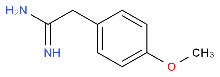 2-(4-methoxyphenyl)ethanimidamide_分子结构_CAS_58125-01-2
