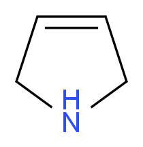 2,5-Dihydro-1H-pyrrole_分子结构_CAS_109-96-6)