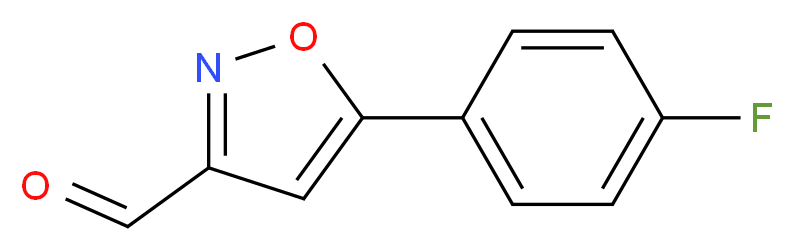 5-(4-fluorophenyl)-1,2-oxazole-3-carbaldehyde_分子结构_CAS_640292-06-4
