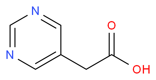 Pyrimidin-5-ylacetic acid_分子结构_CAS_)
