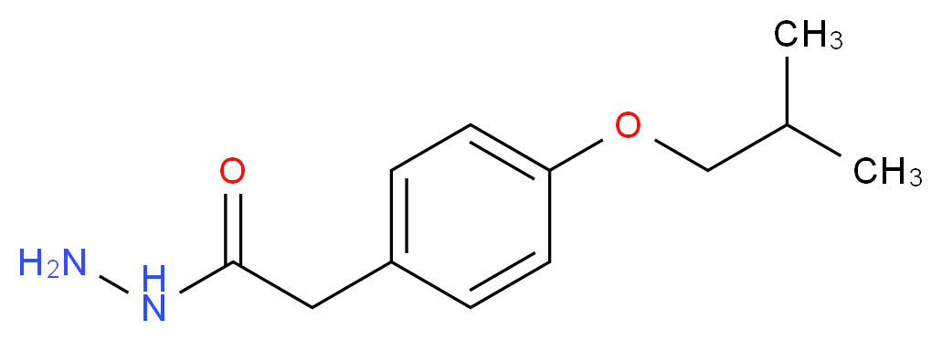 2-[4-(2-Methylpropoxy)phenyl]acetohydrazide_分子结构_CAS_61904-59-4)