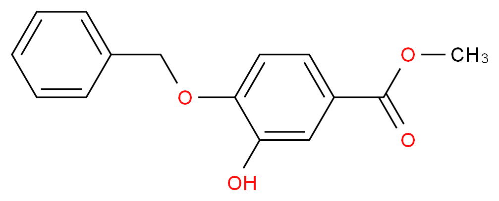 methyl 4-(benzyloxy)-3-hydroxybenzoate_分子结构_CAS_1037072-57-3