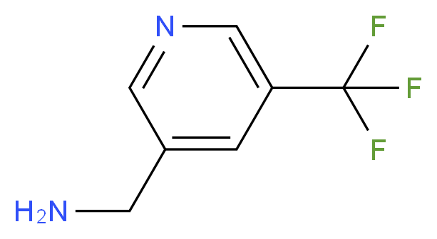 [5-(trifluoromethyl)pyridin-3-yl]methanamine_分子结构_CAS_766513-53-5