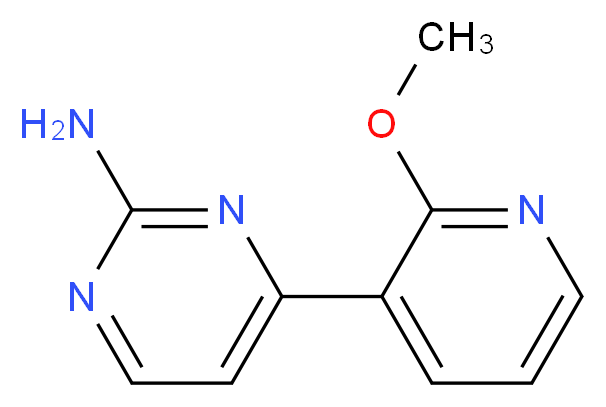 4-(2-methoxypyridin-3-yl)pyrimidin-2-amine_分子结构_CAS_1035944-51-4