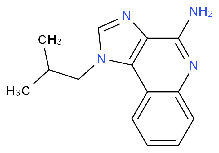 1-(2-methylpropyl)-1H-imidazo[4,5-c]quinolin-4-amine_分子结构_CAS_99011-02-6