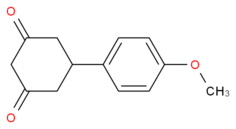 5-(4-Methoxyphenyl)cyclohexane-1,3-dione_分子结构_CAS_1774-12-5)