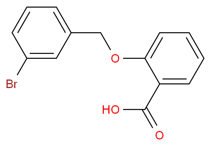 2-[(3-Bromobenzyl)oxy]benzoic acid_分子结构_CAS_743453-43-2)