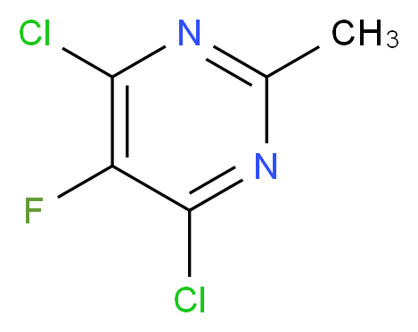 4,6-Dichloro-5-fluoro-2-methylpyrimidine_分子结构_CAS_105806-13-1)