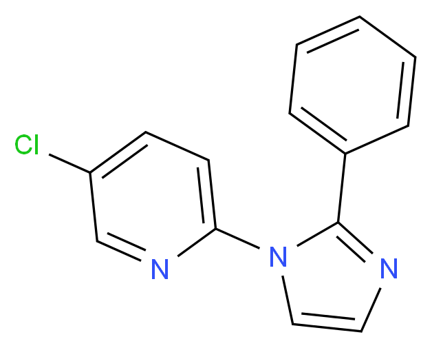 5-chloro-2-(2-phenyl-1H-imidazol-1-yl)pyridine_分子结构_CAS_)