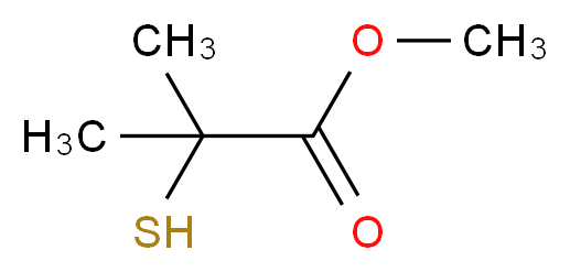 methyl 2-methyl-2-sulfanylpropanoate_分子结构_CAS_87123-08-8