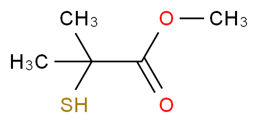 Methyl 2-Mercapto-2-methylpropionate_分子结构_CAS_87123-08-8)