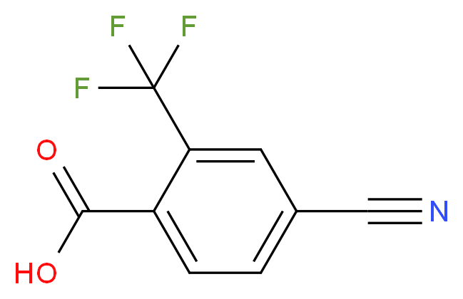 4-Cyano-2-(trifluoromethyl)benzoic acid_分子结构_CAS_267242-09-1)