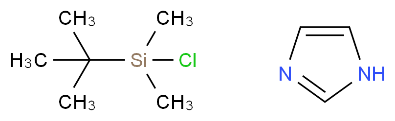 1H-imidazole; tert-butyl(chloro)dimethylsilane_分子结构_CAS_1185092-02-7