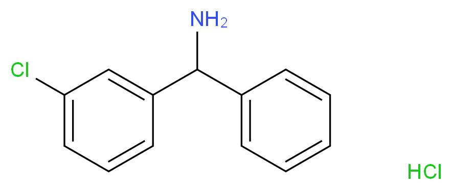 (3-chlorophenyl)(phenyl)methanamine hydrochloride_分子结构_CAS_5267-37-8)