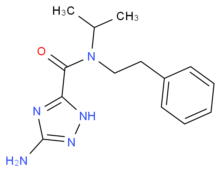3-amino-N-isopropyl-N-(2-phenylethyl)-1H-1,2,4-triazole-5-carboxamide_分子结构_CAS_)