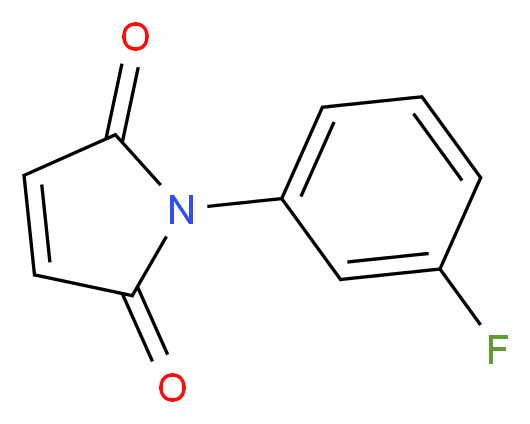 1-(3-fluorophenyl)-2,5-dihydro-1H-pyrrole-2,5-dione_分子结构_CAS_7508-99-8