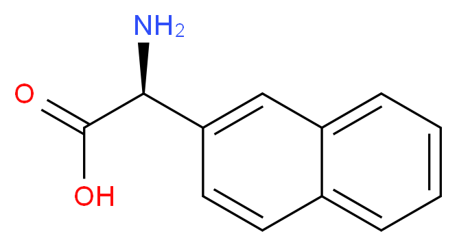 (2S)-2-amino-2-(naphthalen-2-yl)acetic acid_分子结构_CAS_111820-05-4