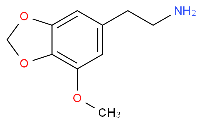 2-(7-methoxy-2H-1,3-benzodioxol-5-yl)ethan-1-amine_分子结构_CAS_23693-38-1